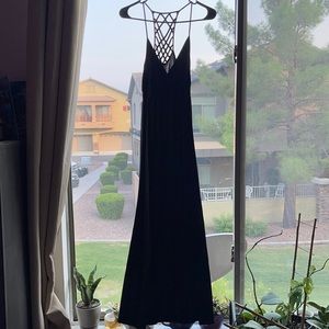 Black maxi dress